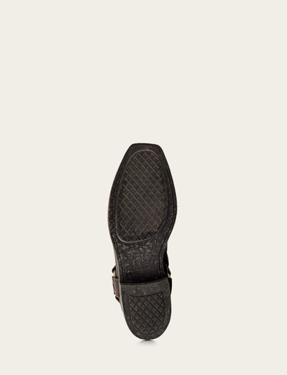 Frye Latest | Men's Antiqued Black Conway Harness Moto Boots