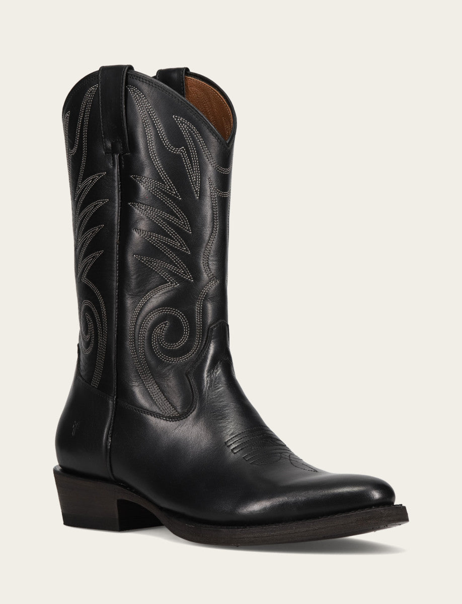 Frye Premium | Men's Black Grady Vintage Stitch Western Boots