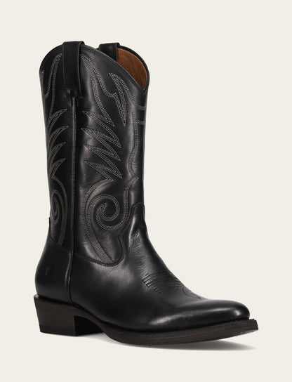 Frye Premium | Men's Black Grady Vintage Stitch Western Boots