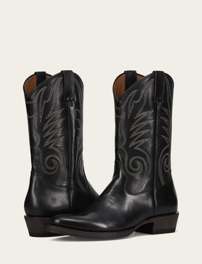 Frye Premium | Men's Black Grady Vintage Stitch Western Boots