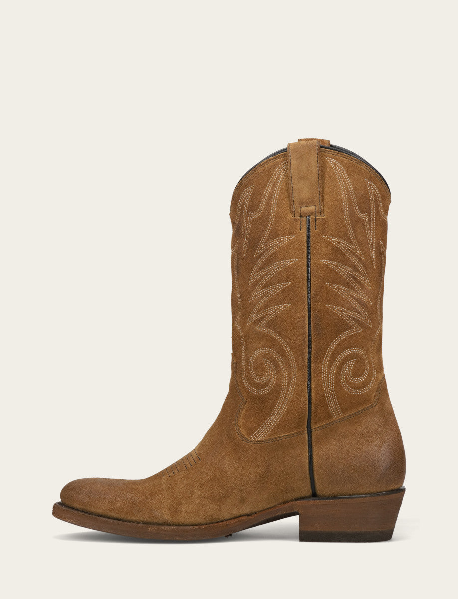 Frye Hot Sale | Men's Mushroom Grady Vintage Stitch Western Boots