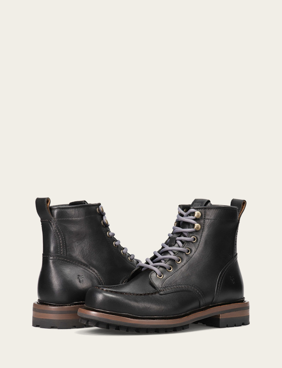Frye Hot Sale | Men's Black Hudson Workboot Lug