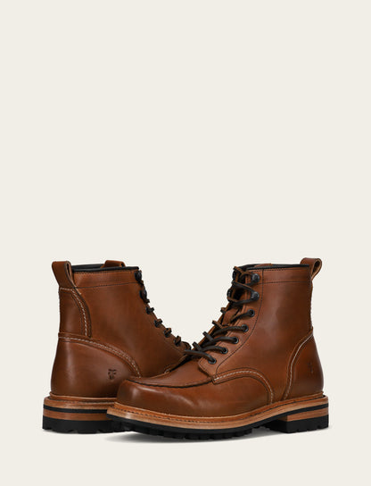 Frye Top Pick | Men's Caramel Hudson Workboot Lug
