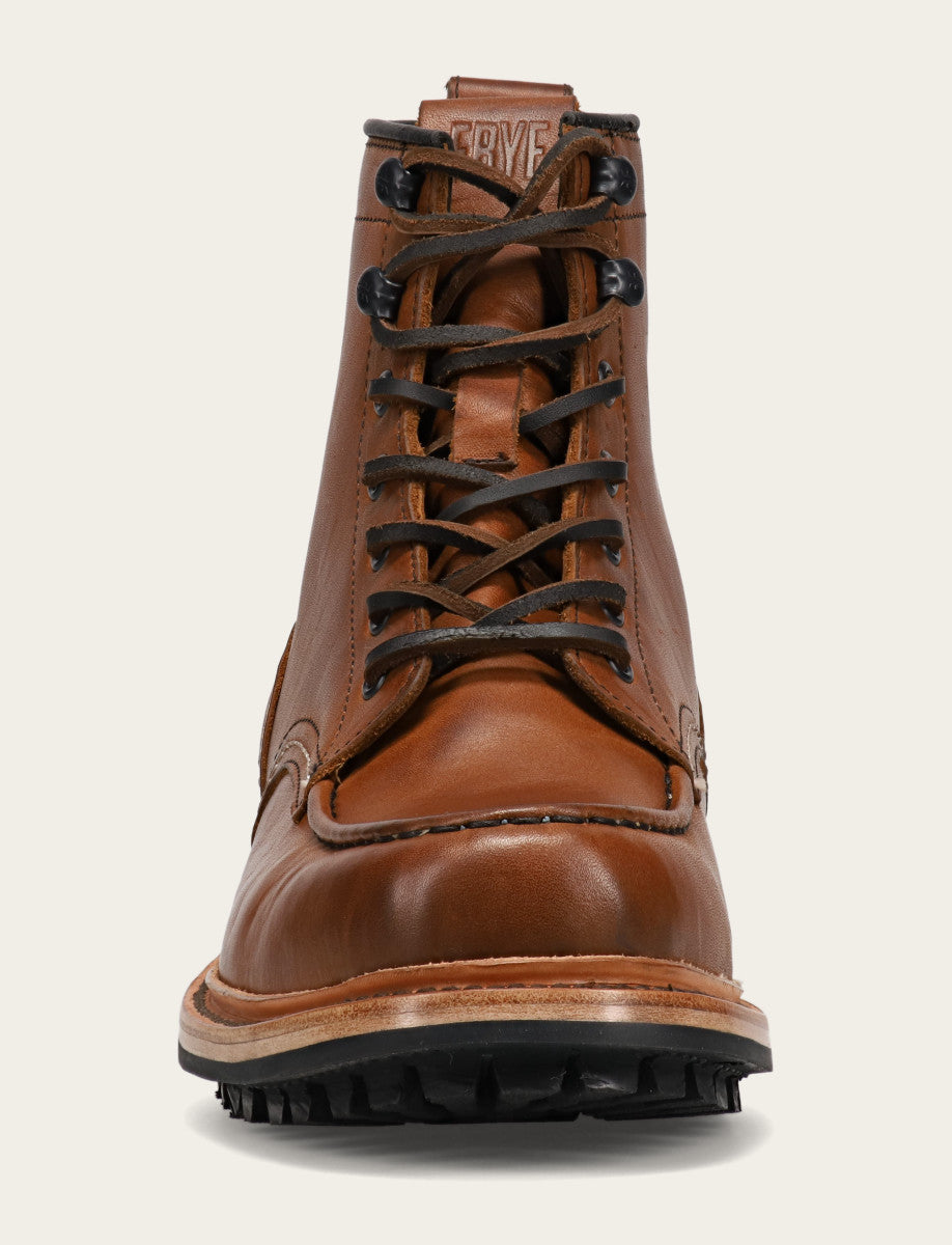 Frye Top Pick | Men's Caramel Hudson Workboot Lug