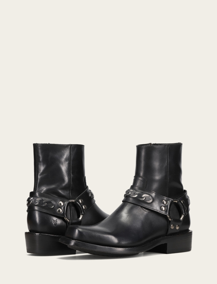 Frye Featured | Men's Black Conway Chain Harness Boot