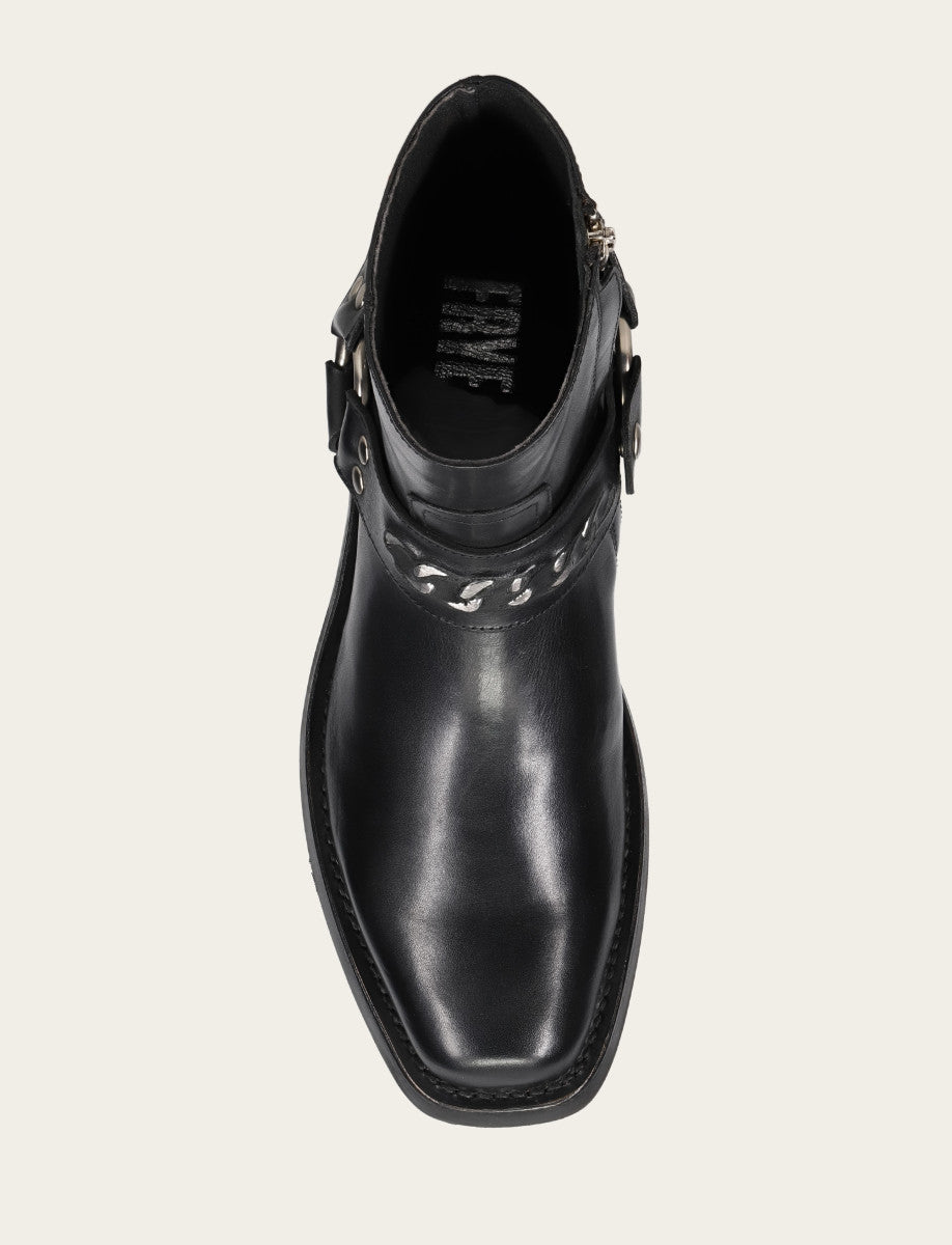 Frye Featured | Men's Black Conway Chain Harness Boot