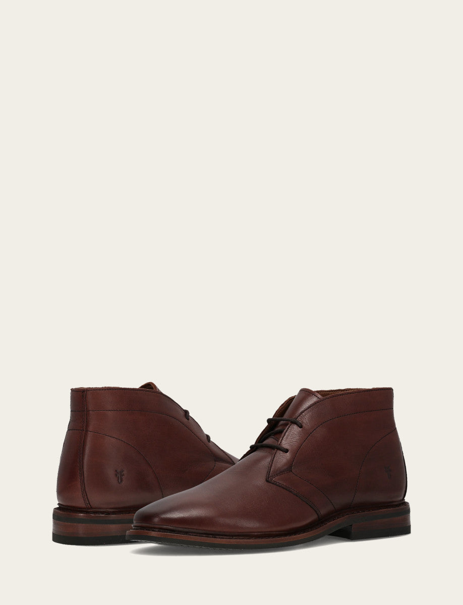 Frye Discount | Men’s Brown Oiled Leather Paul Chukka Boots