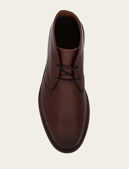 Frye Discount | Men’s Brown Oiled Leather Paul Chukka Boots