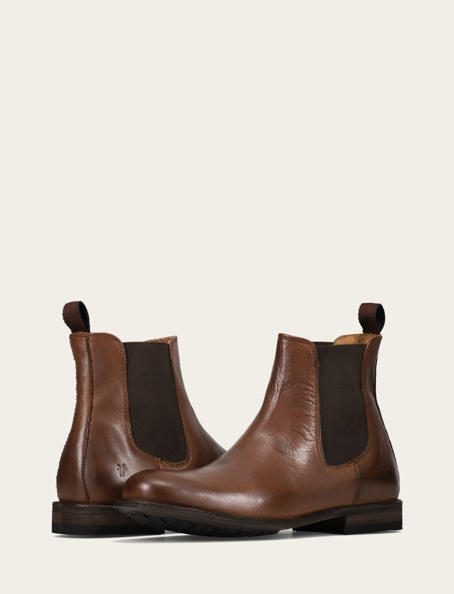 Frye Quality | Men's Cognac Tyler Flex Chelsea Boots