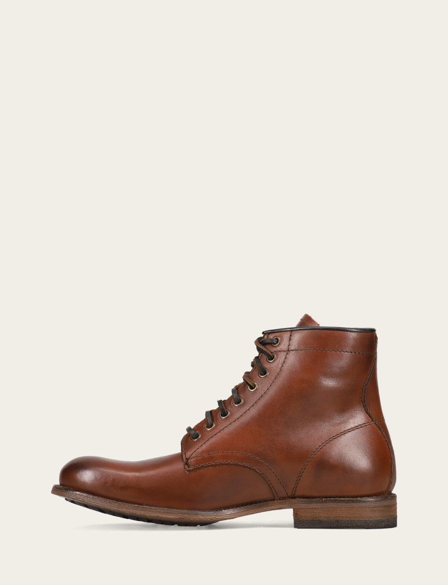 Frye New | Men's Cognac Tyler Flex Lace Up Boots