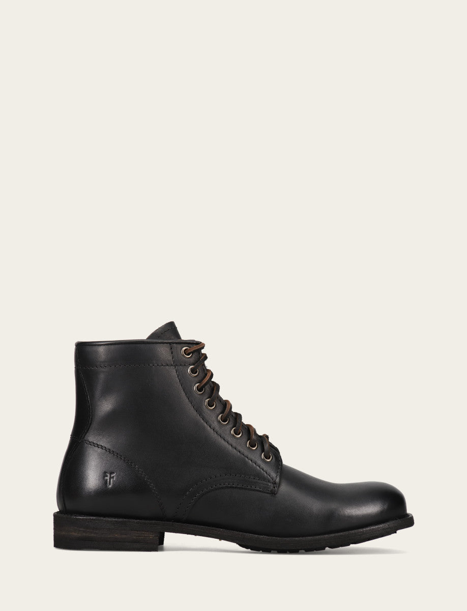 Frye Featured | Men's Black Tyler Flex Lace Up Boots
