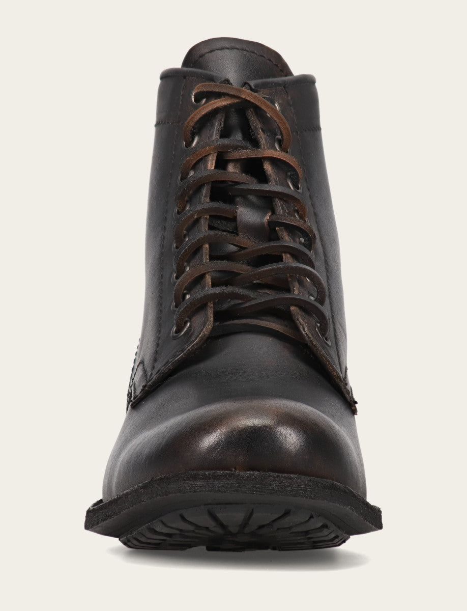 Frye Featured | Men's Antiqued Black Tyler Flex Lace Up Boots