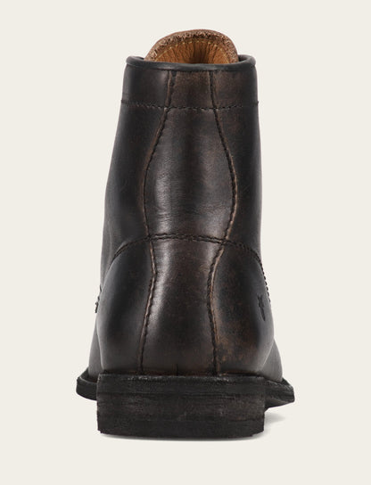 Frye Featured | Men's Antiqued Black Tyler Flex Lace Up Boots