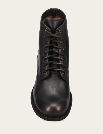 Frye Featured | Men's Antiqued Black Tyler Flex Lace Up Boots
