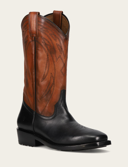 Frye Classic | Men's Black Nash Deco Stitch Pull On Boots