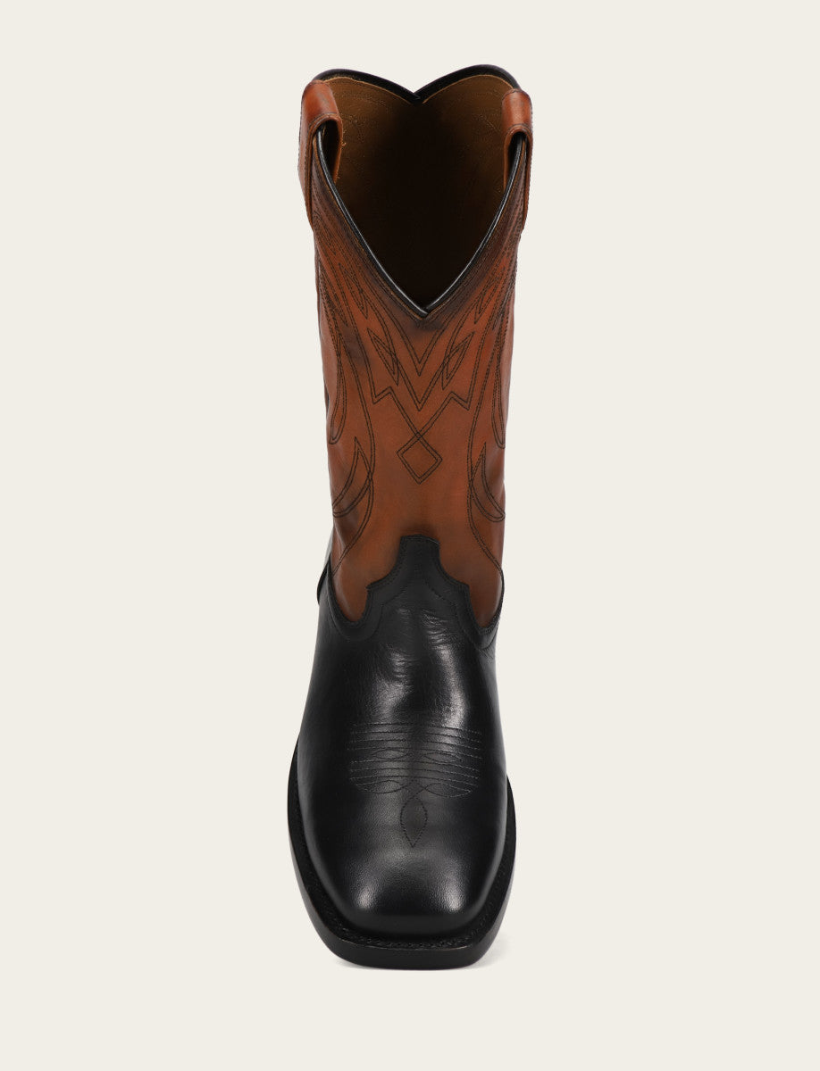 Frye Classic | Men's Black Nash Deco Stitch Pull On Boots