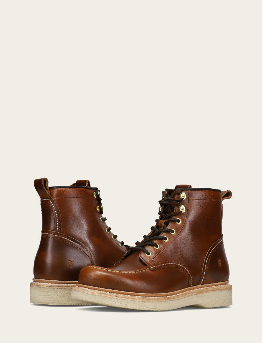 Frye Classic | Men's Saddle Hudson Workboot Wedge Lace Ups