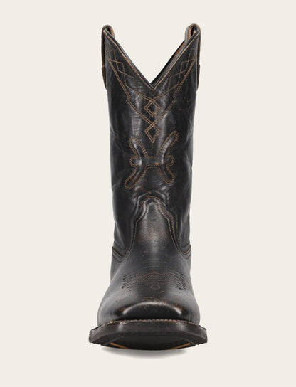 Frye Trusted | Men's Black Hauser Logo Stitch Boots