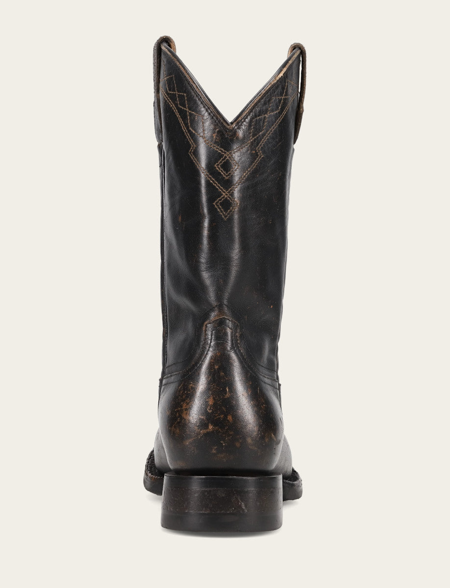 Frye Trusted | Men's Black Hauser Logo Stitch Boots