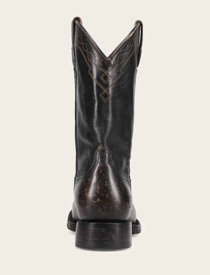 Frye Trusted | Men's Black Hauser Logo Stitch Boots
