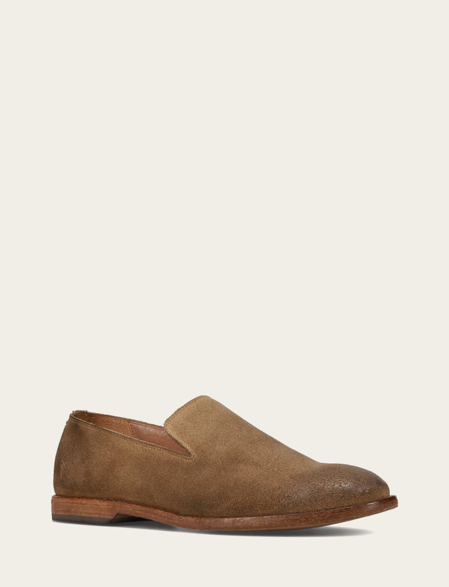 Frye Smart Buy | Men's Ash Waxed Suede Chris Venetian Loafers