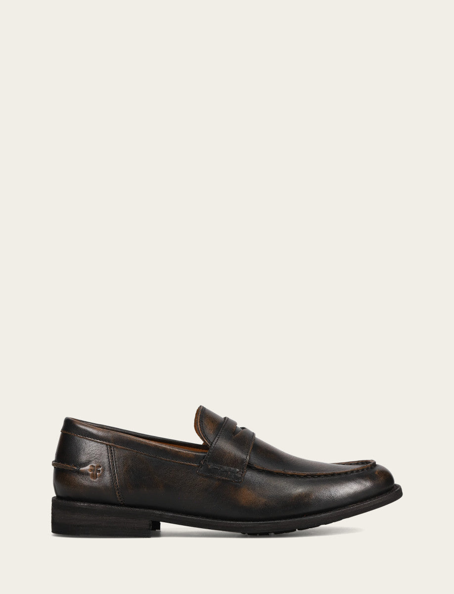 Frye Trusted | Men's Brown Brush Off Tyler Flex Penny Loafer