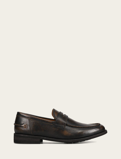 Frye Trusted | Men's Brown Brush Off Tyler Flex Penny Loafer