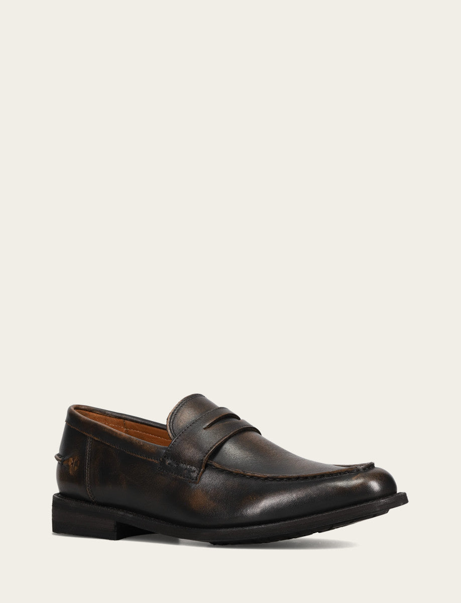 Frye Trusted | Men's Brown Brush Off Tyler Flex Penny Loafer