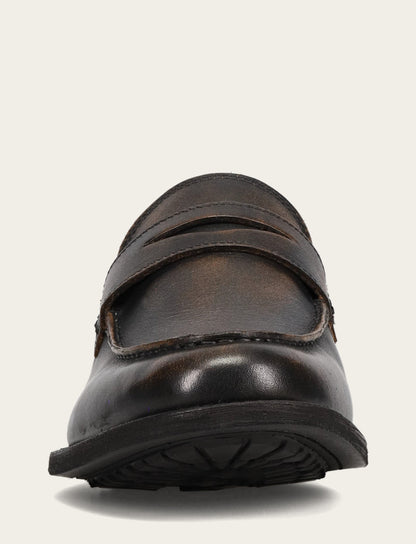 Frye Trusted | Men's Brown Brush Off Tyler Flex Penny Loafer