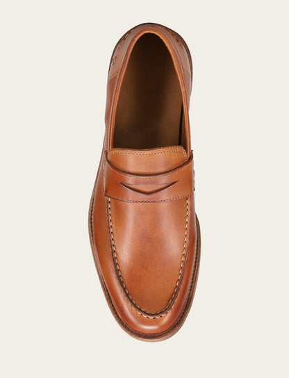 Frye Top Pick | Men's Caramel Tyler Flex Penny Loafers