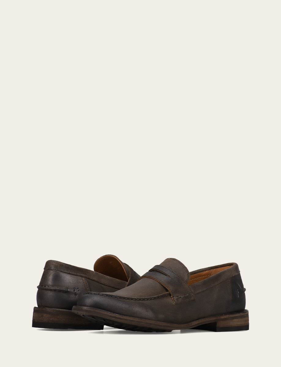 Frye Customer Favorite | Men's Chocolate Tyler Flex Penny Loafers