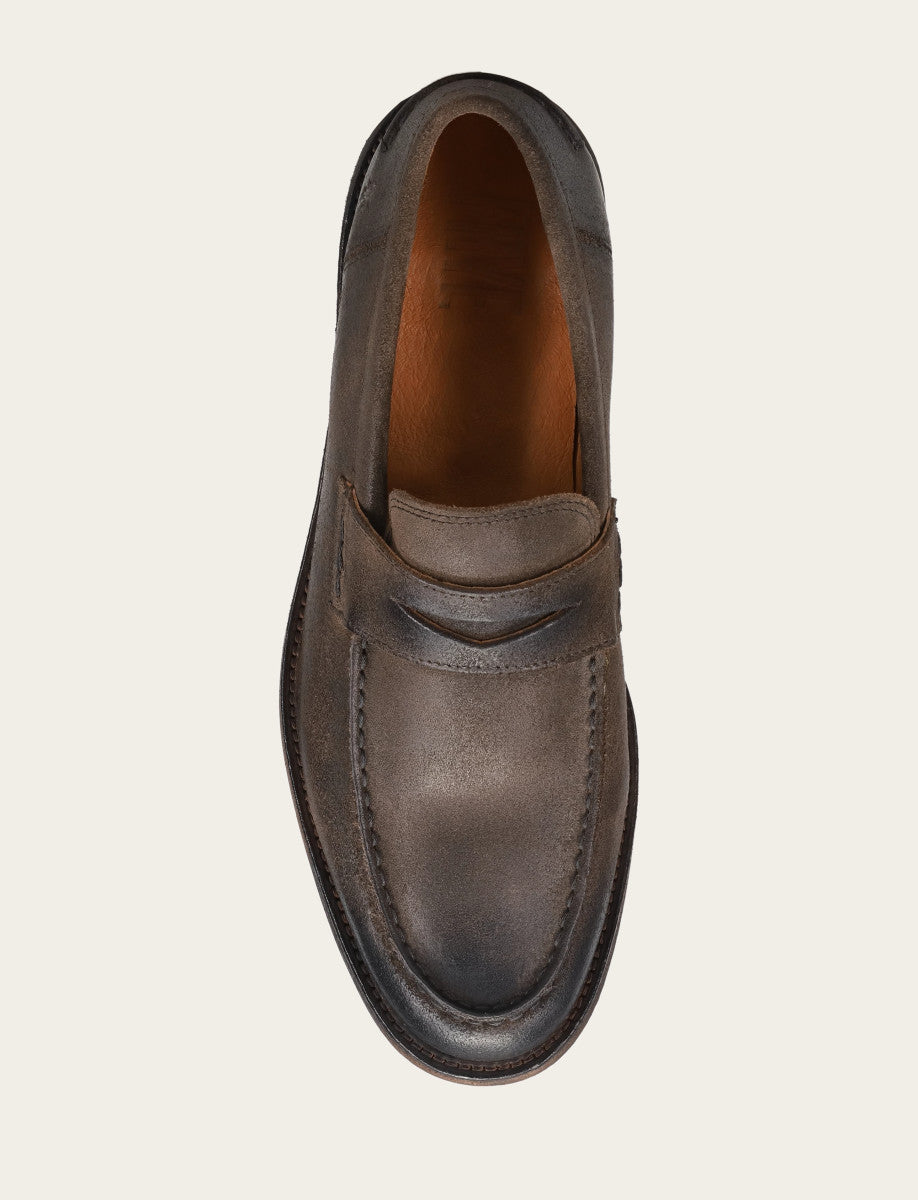 Frye Customer Favorite | Men's Chocolate Tyler Flex Penny Loafers