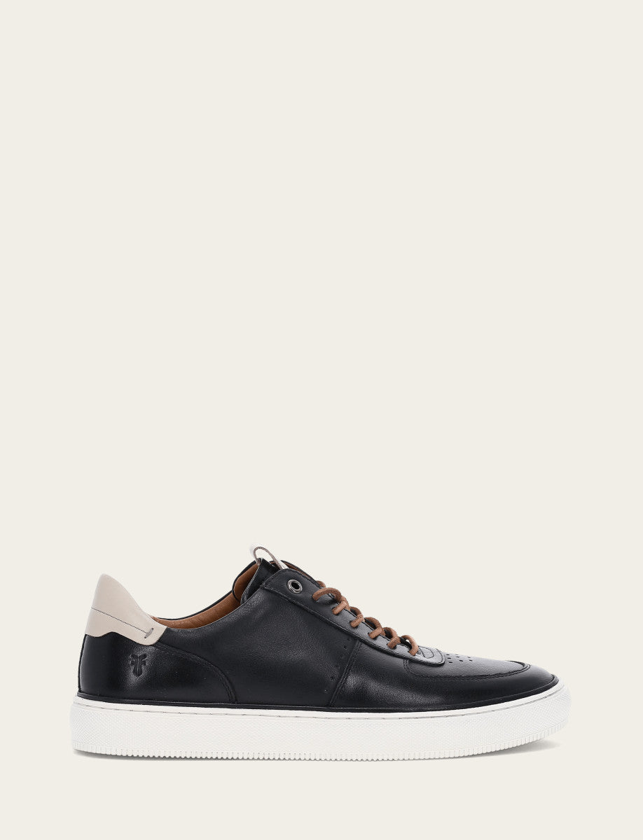 Frye Hot Sale | Men's Black Astor Low Lace Court Sneakers