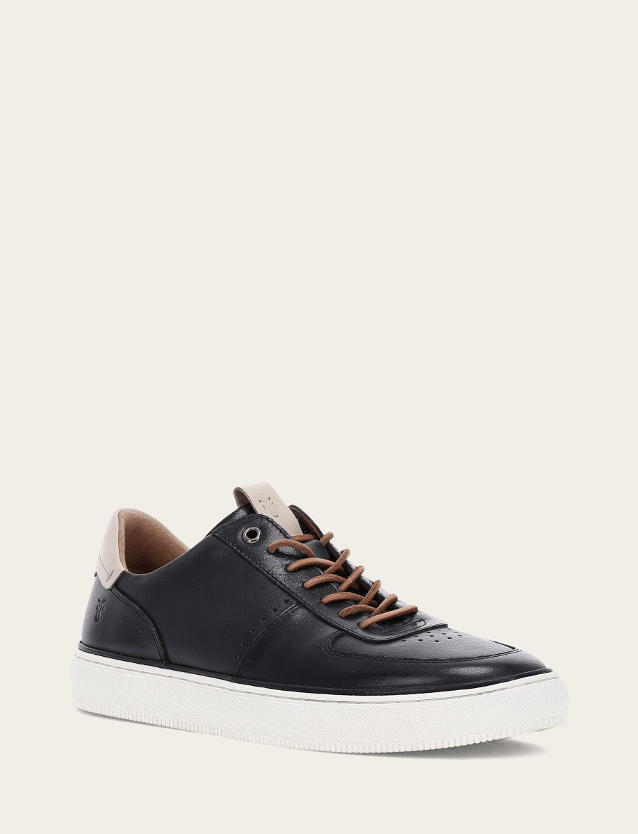 Frye Hot Sale | Men's Black Astor Low Lace Court Sneakers