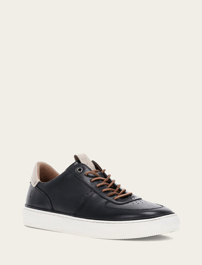 Frye Hot Sale | Men's Black Astor Low Lace Court Sneakers