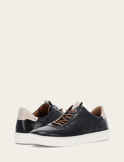 Frye Hot Sale | Men's Black Astor Low Lace Court Sneakers