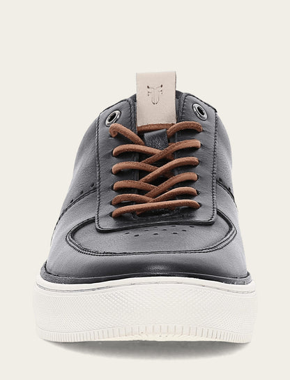Frye Hot Sale | Men's Black Astor Low Lace Court Sneakers