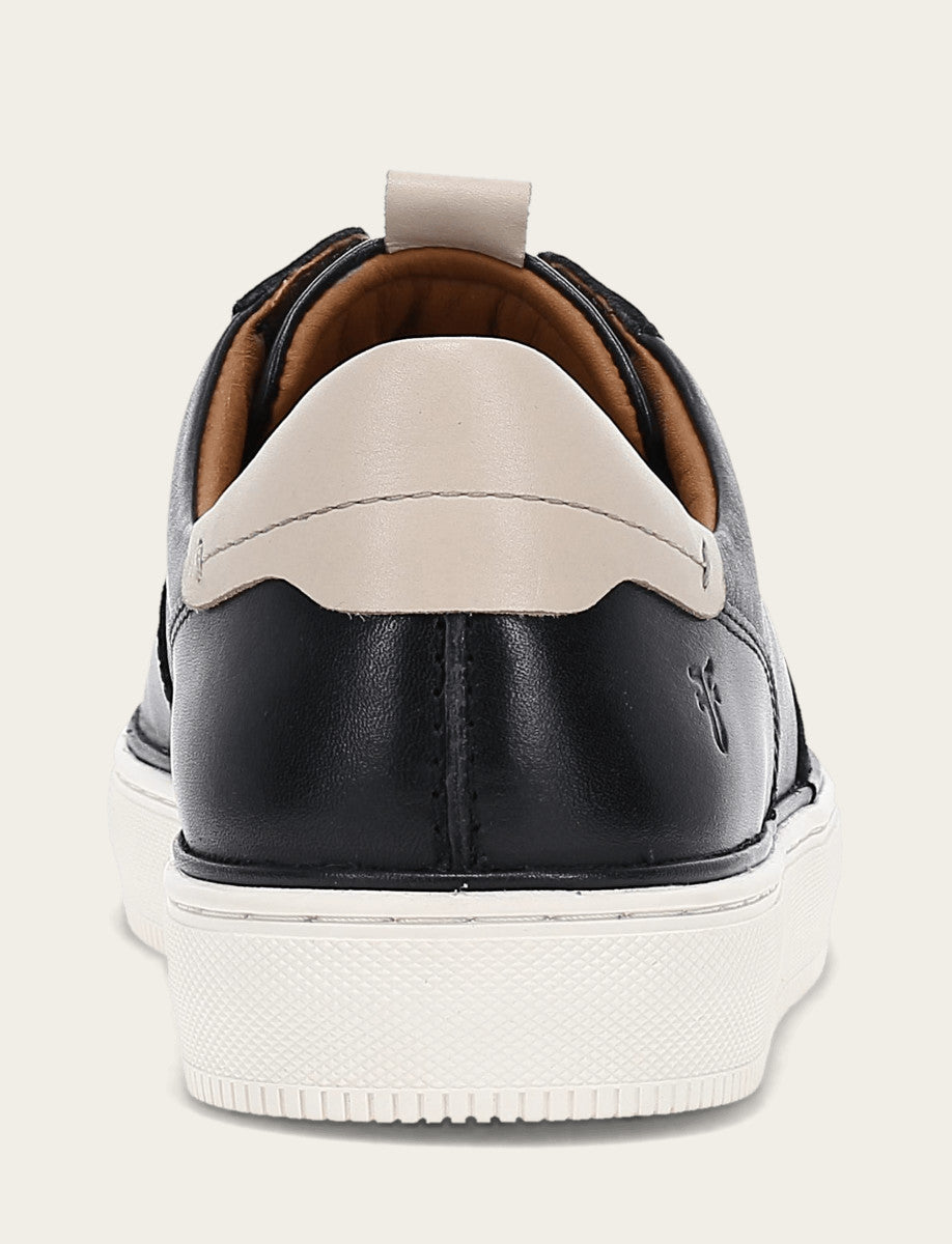 Frye Hot Sale | Men's Black Astor Low Lace Court Sneakers