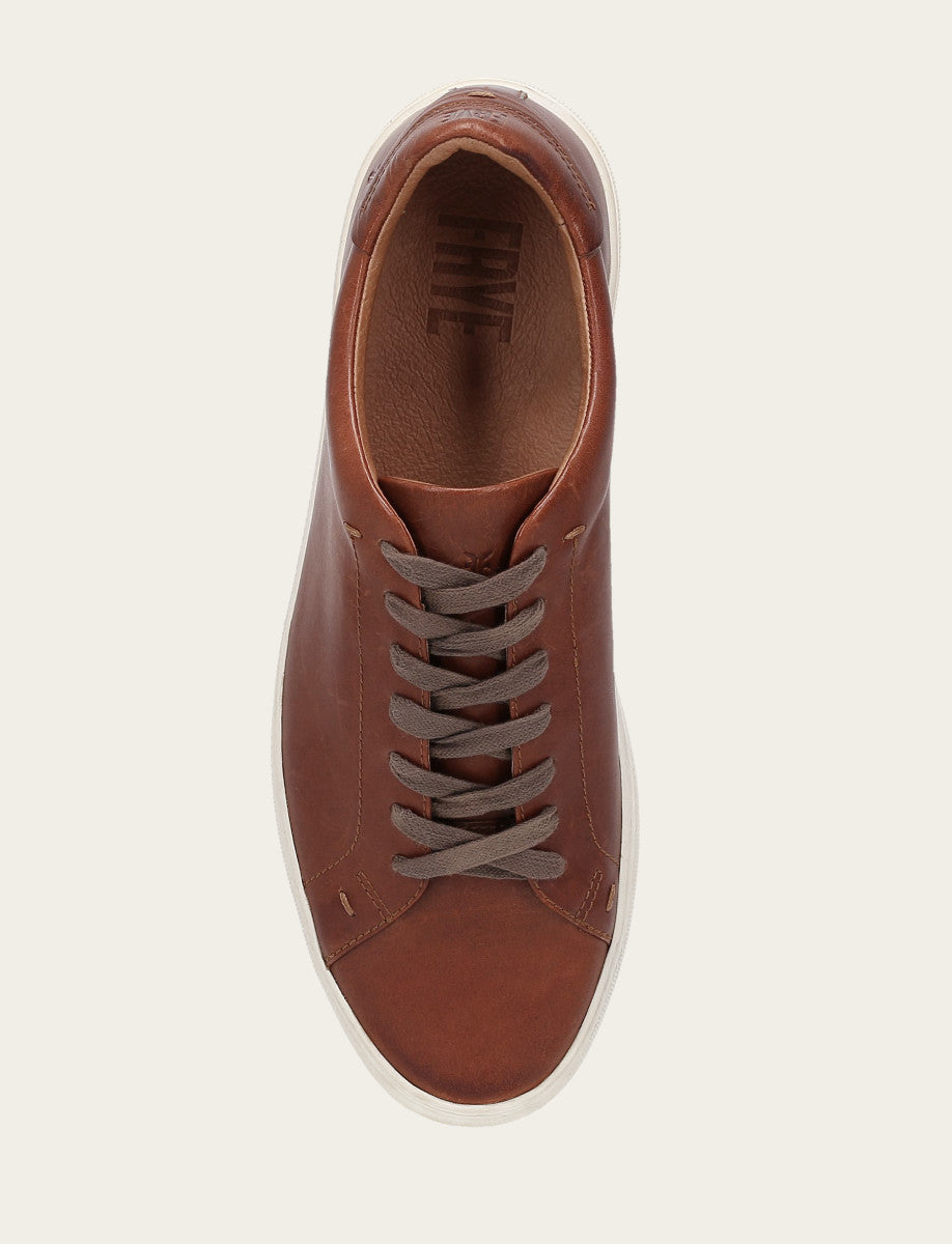 Frye Recommended | Men's Caramel Astor Low Lace Slip On Sneakers