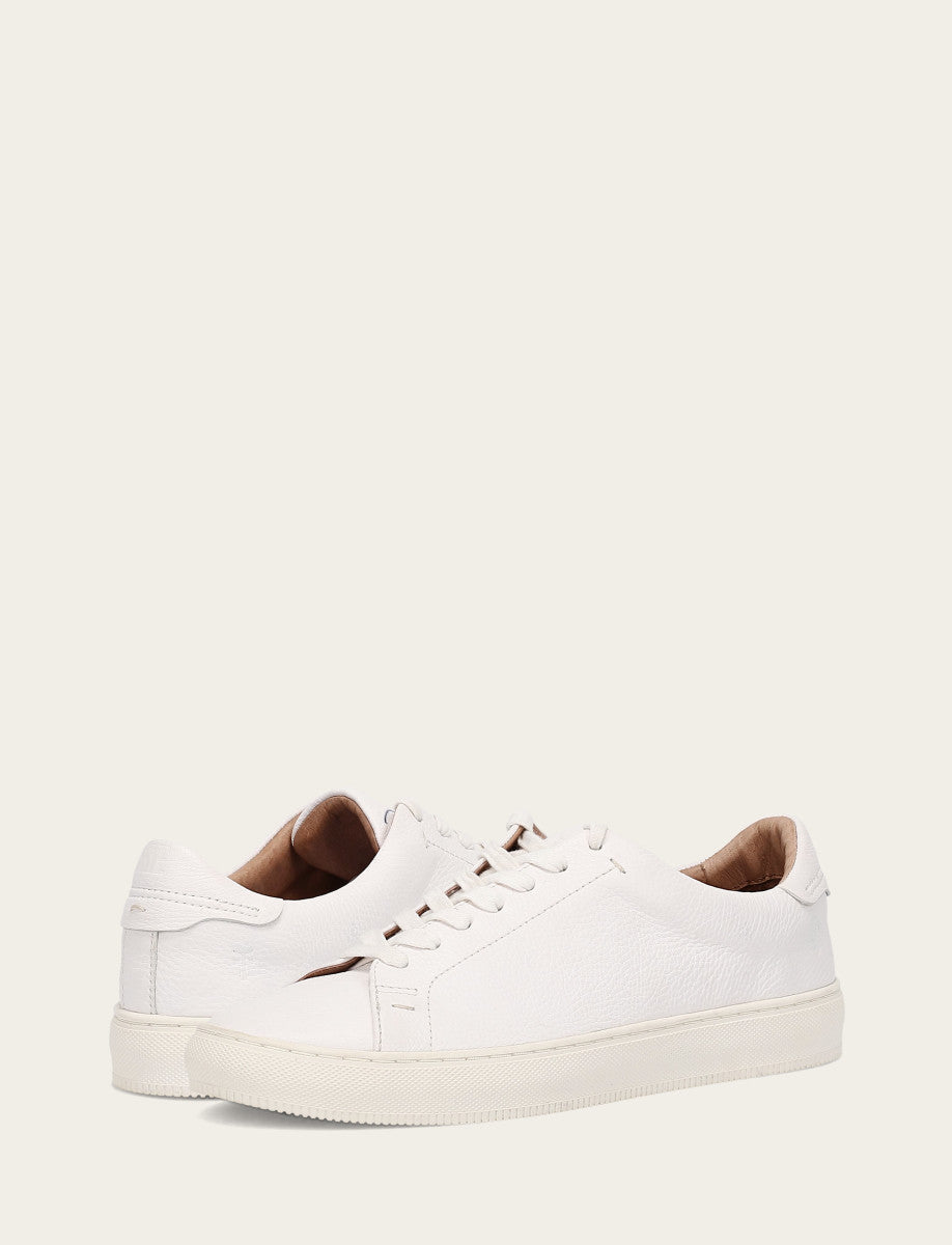 Frye Essential | Men's White Astor Low Lace Slip On Sneakers