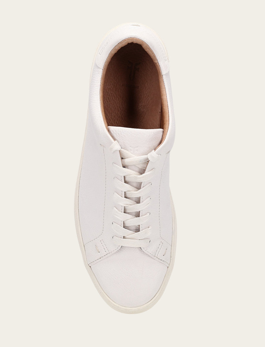 Frye Essential | Men's White Astor Low Lace Slip On Sneakers