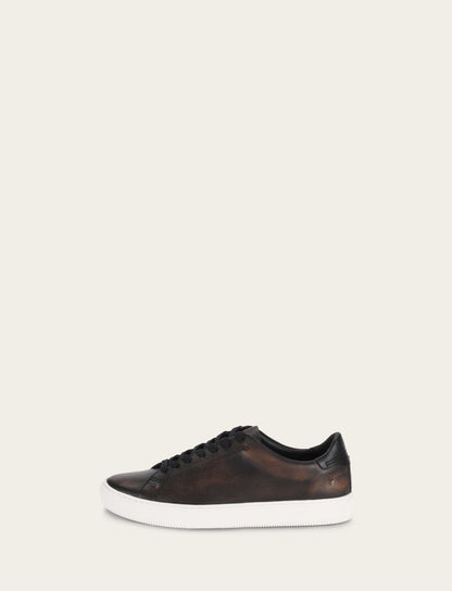 Frye Smart Buy | Men's Antiqued Black Astor Low Lace Slip On Sneakers