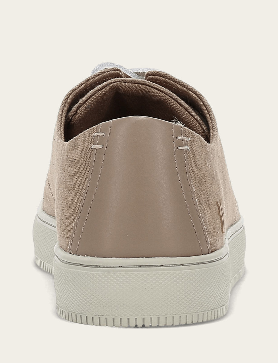 Frye Discount | Men's Khaki Astor Cap Toe Low Lace Sneakers