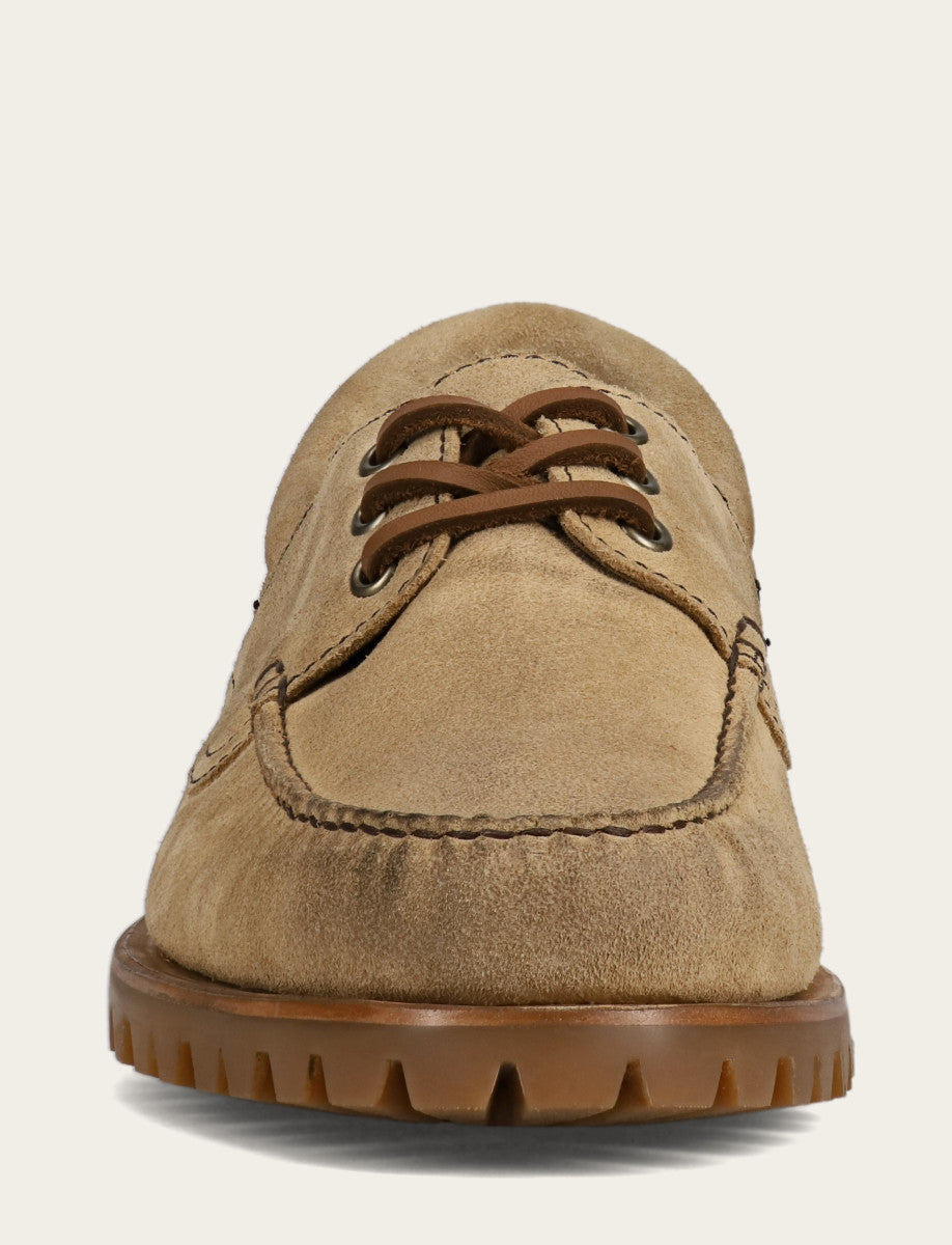 Frye Classic | Men's Desert Hudson Campmoc Lug Loafers