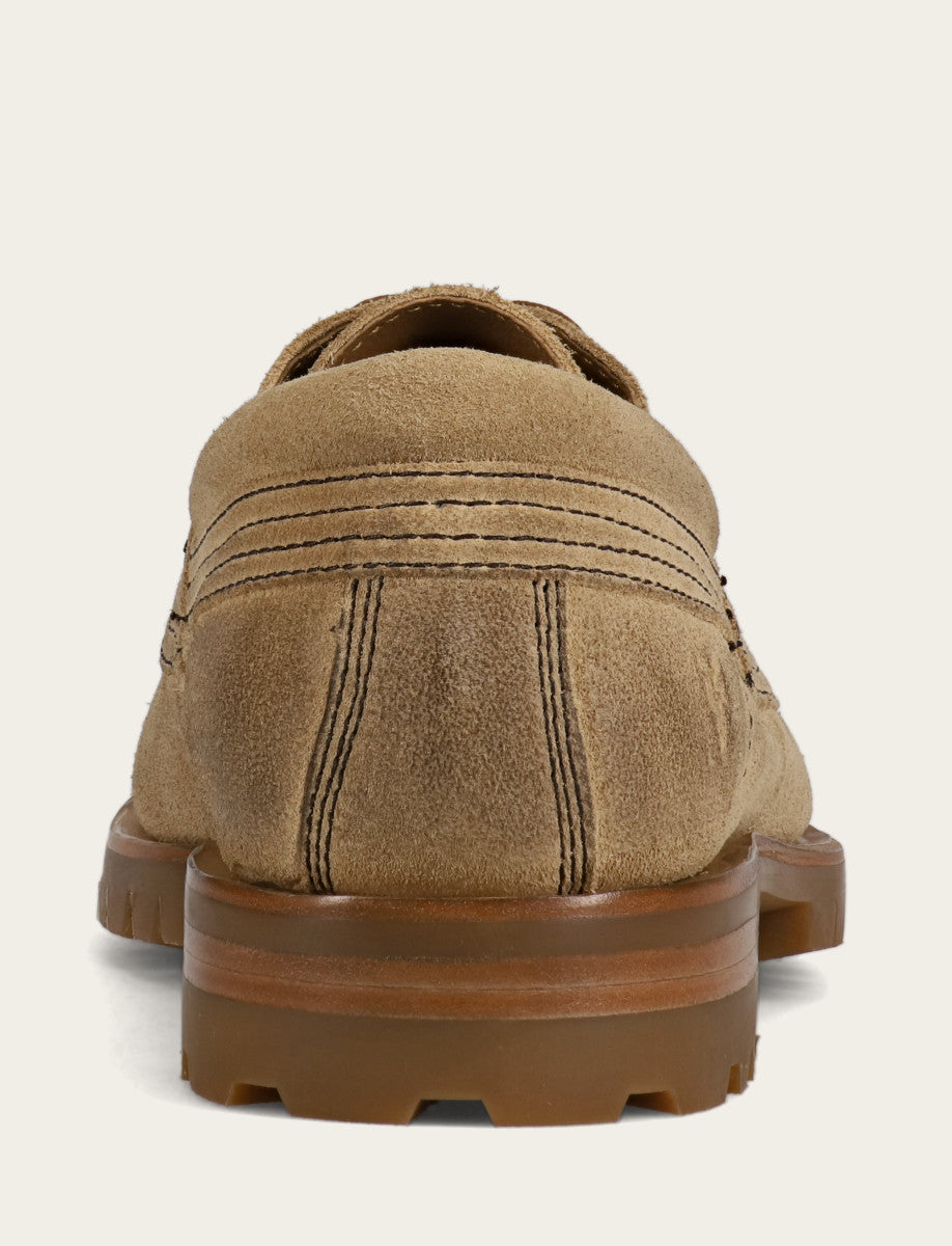 Frye Classic | Men's Desert Hudson Campmoc Lug Loafers
