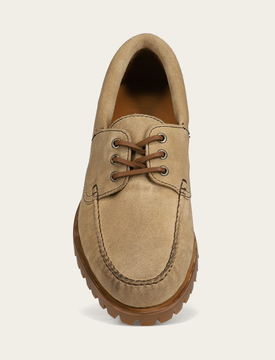 Frye Classic | Men's Desert Hudson Campmoc Lug Loafers