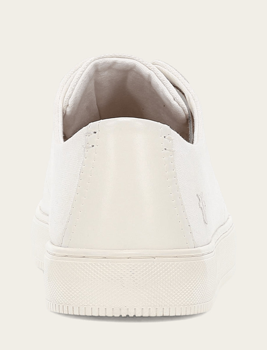 Frye Quality | Men's White Astor Cap Toe Low Lace Sneakers
