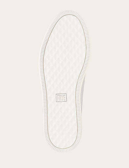 Frye Quality | Men's White Astor Cap Toe Low Lace Sneakers
