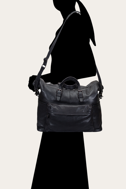 Frye Premium | Wyatt Black Weekender