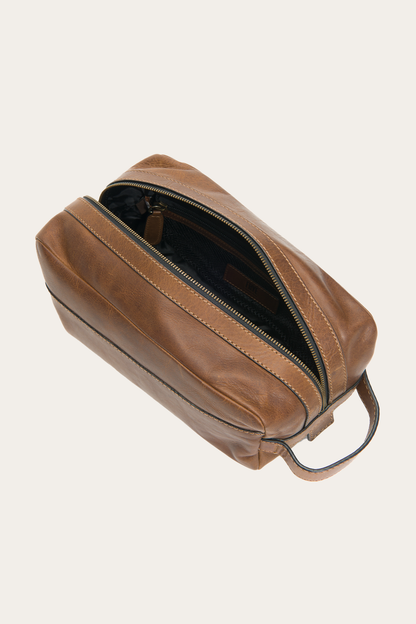Frye Customer Favorite | Logan Large Travel Dopp in Dark Brown